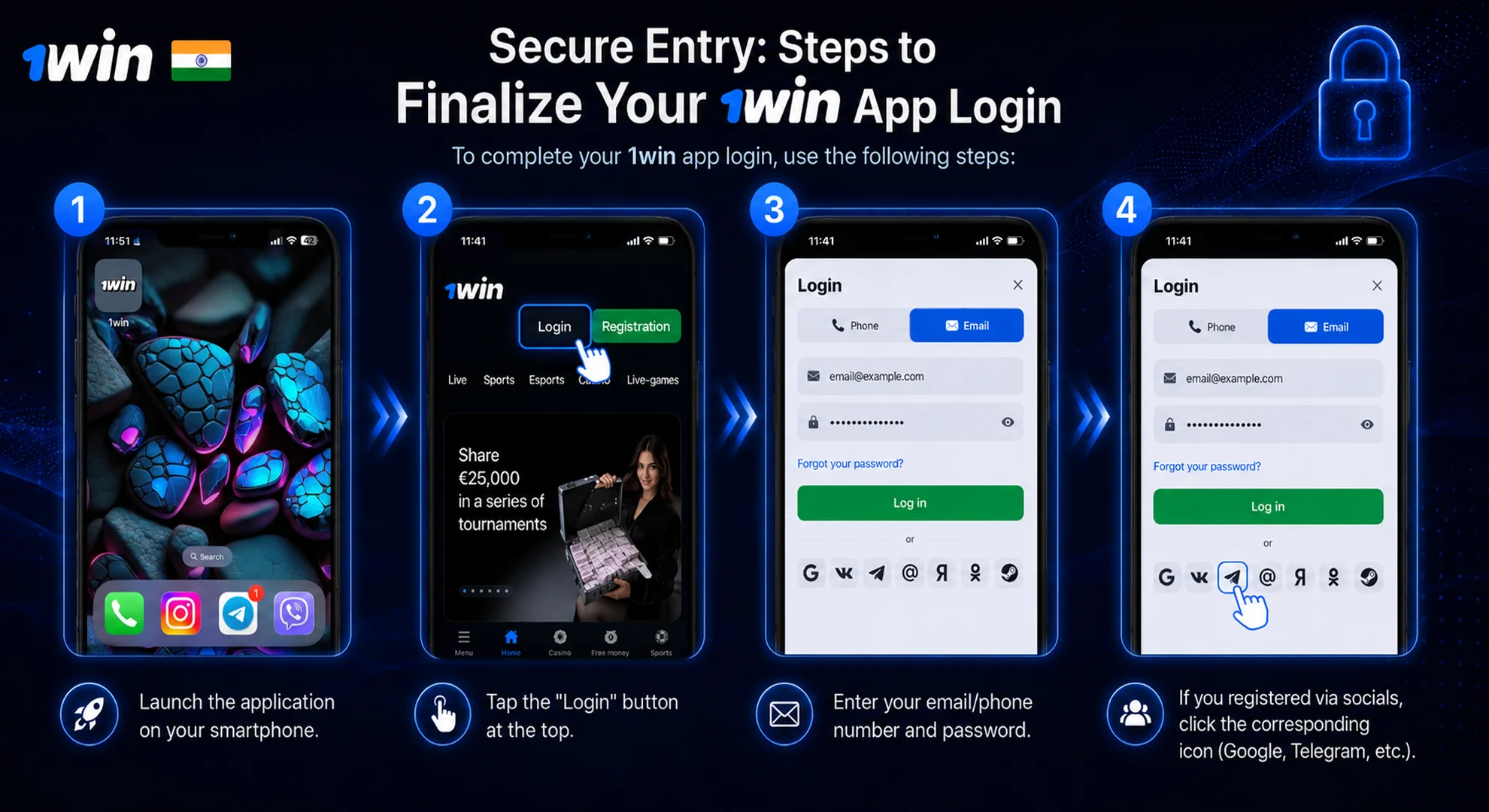 Steps to Finalize Your 1win App Login